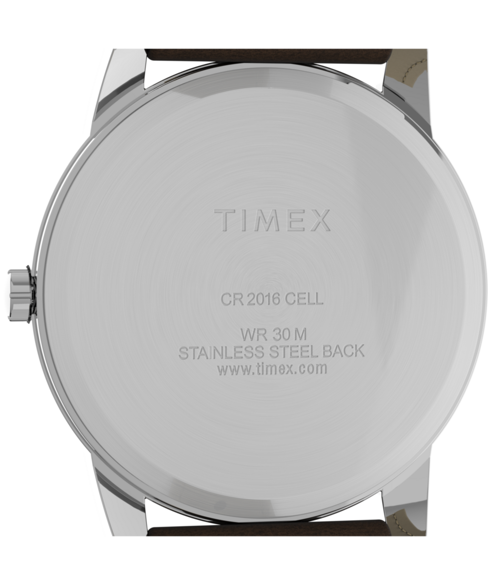 Easy Reader Day Date 35mm Leather Strap Watch