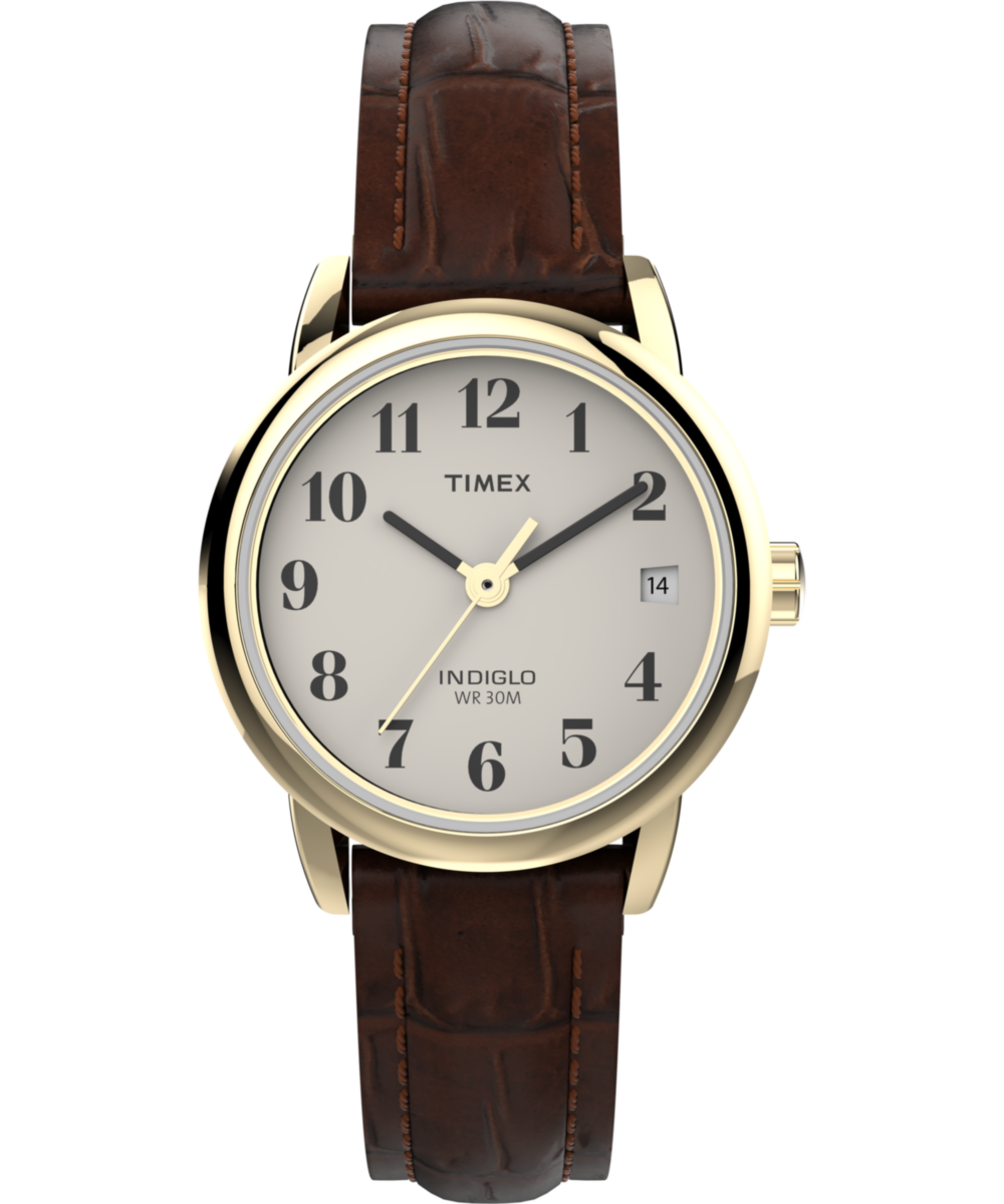 Easy Reader® 25mm Leather Strap Watch