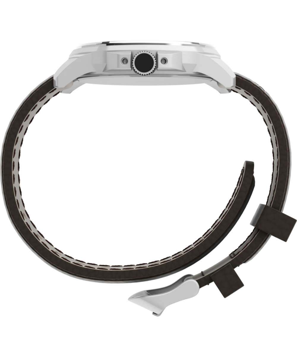 Expedition Metal Field 40mm Leather Strap Watch