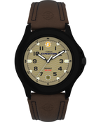 Expedition Metal Field 40mm Leather Strap Watch