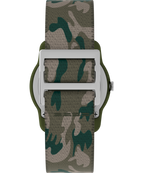 TIMEX TIME MACHINES® 29mm Green Camo Elastic Fabric Kids Watch