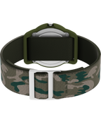 TIMEX TIME MACHINES® 29mm Green Camo Elastic Fabric Kids Watch