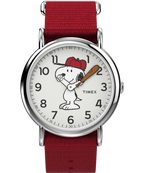 Timex x Peanuts Snoopy 38mm Fabric Strap Watch