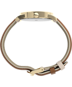 Easy Reader® Color Pop 38mm Leather Strap Watch