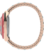 Q Timex Malibu 36mm Stainless Steel Expansion Band Watch