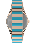 Q Timex Malibu 36mm Stainless Steel Expansion Band Watch