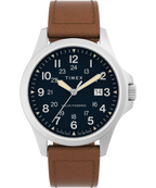 Expedition Field Post Solar 41mm Eco-Friendly Leather Strap Watch
