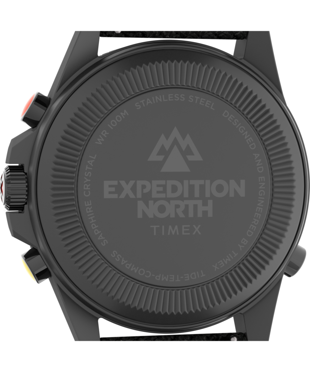 Expedition Tide-Temp-Compass 43mm Eco-Friendly Fabric Strap Watch