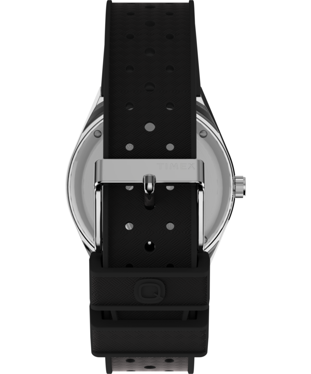 Q Timex 38mm Synthetic Rubber Strap Watch
