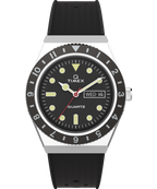 Q Timex 38mm Synthetic Rubber Strap Watch