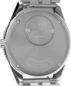 Q Timex GMT 38mm Stainless Steel Bracelet Watch