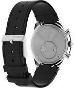 Q Timex Chronograph 40mm Leather Strap Watch