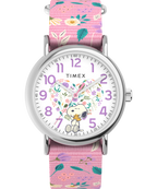 Timex Weekender x Peanuts In Bloom 38mm Fabric Strap Watch