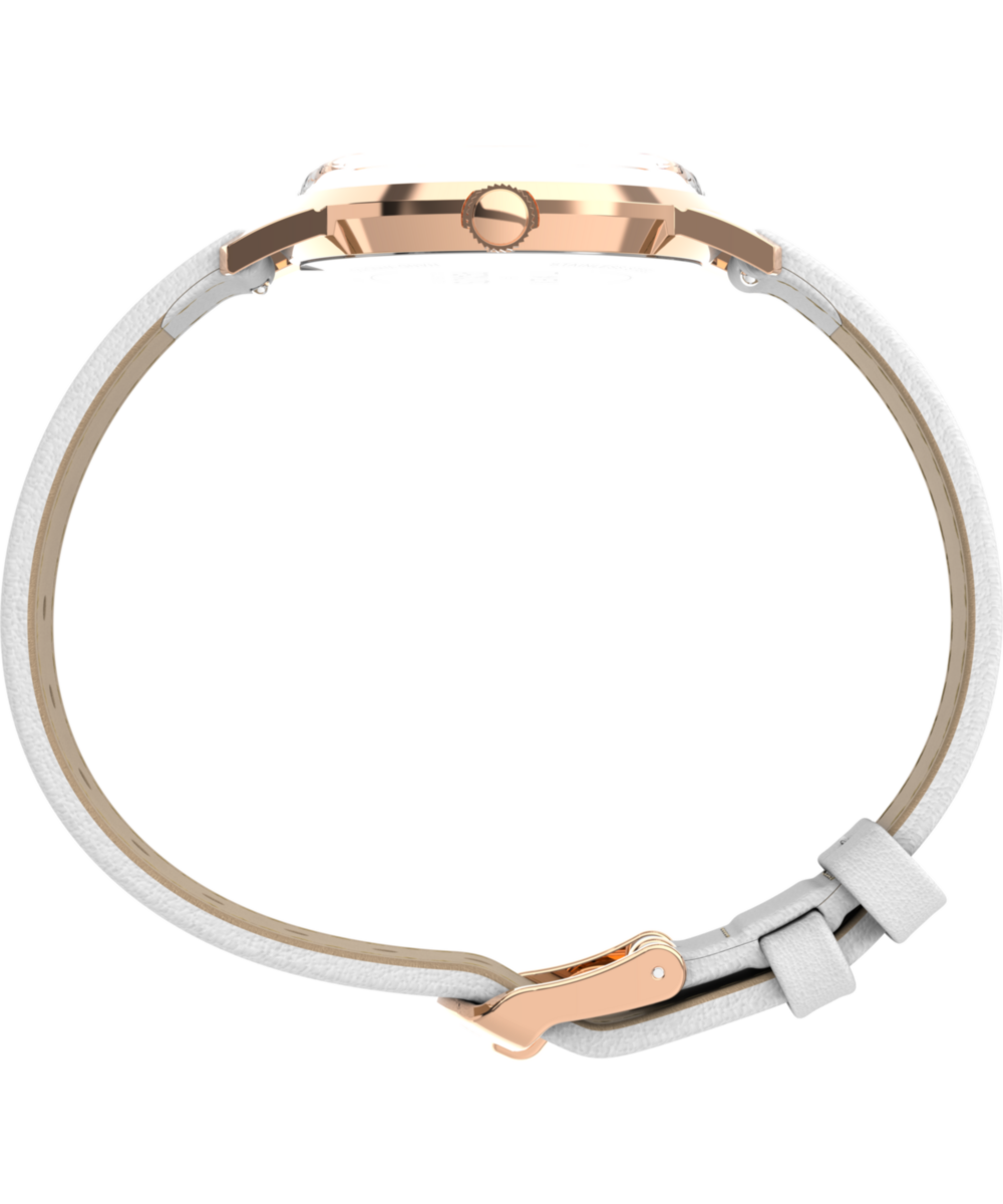 Marlin® Hand-Wound x Snoopy Floral 34mm Leather Strap Watch