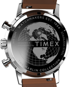 Marlin® Chronograph Tachymeter 40mm Leather Strap Watch