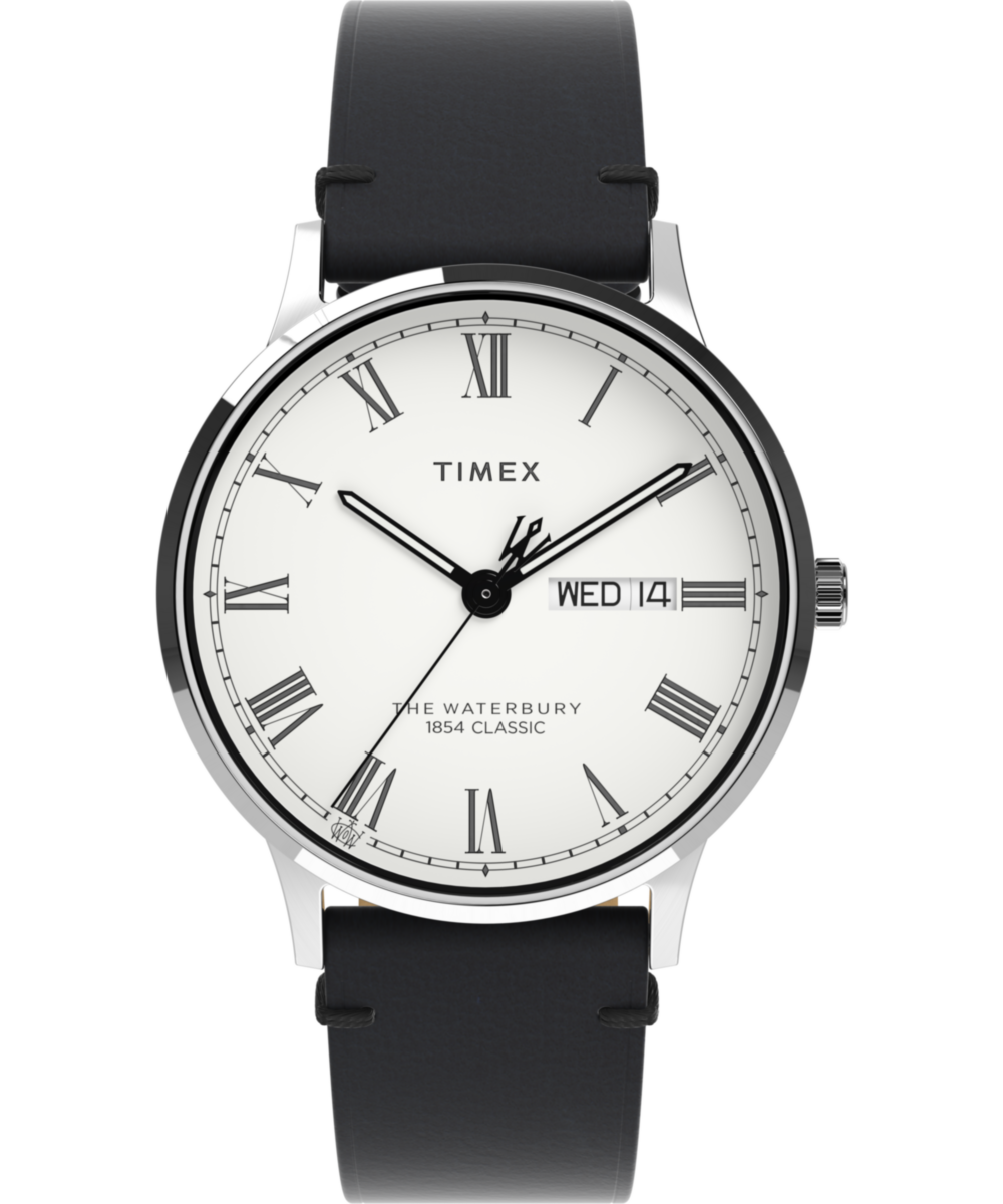 Waterbury Classic 40mm Leather Strap Watch