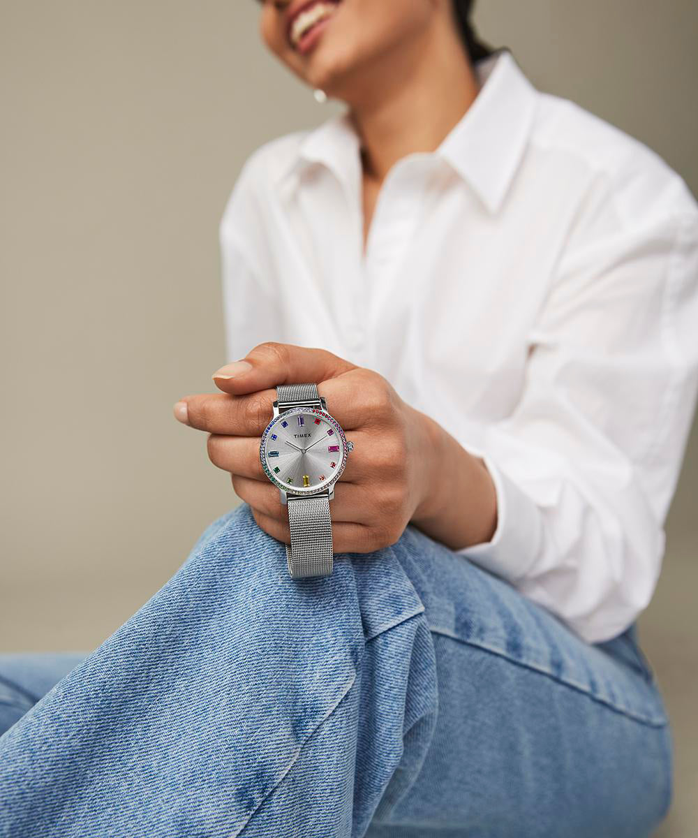 Transcend 34mm Mesh Bracelet Watch