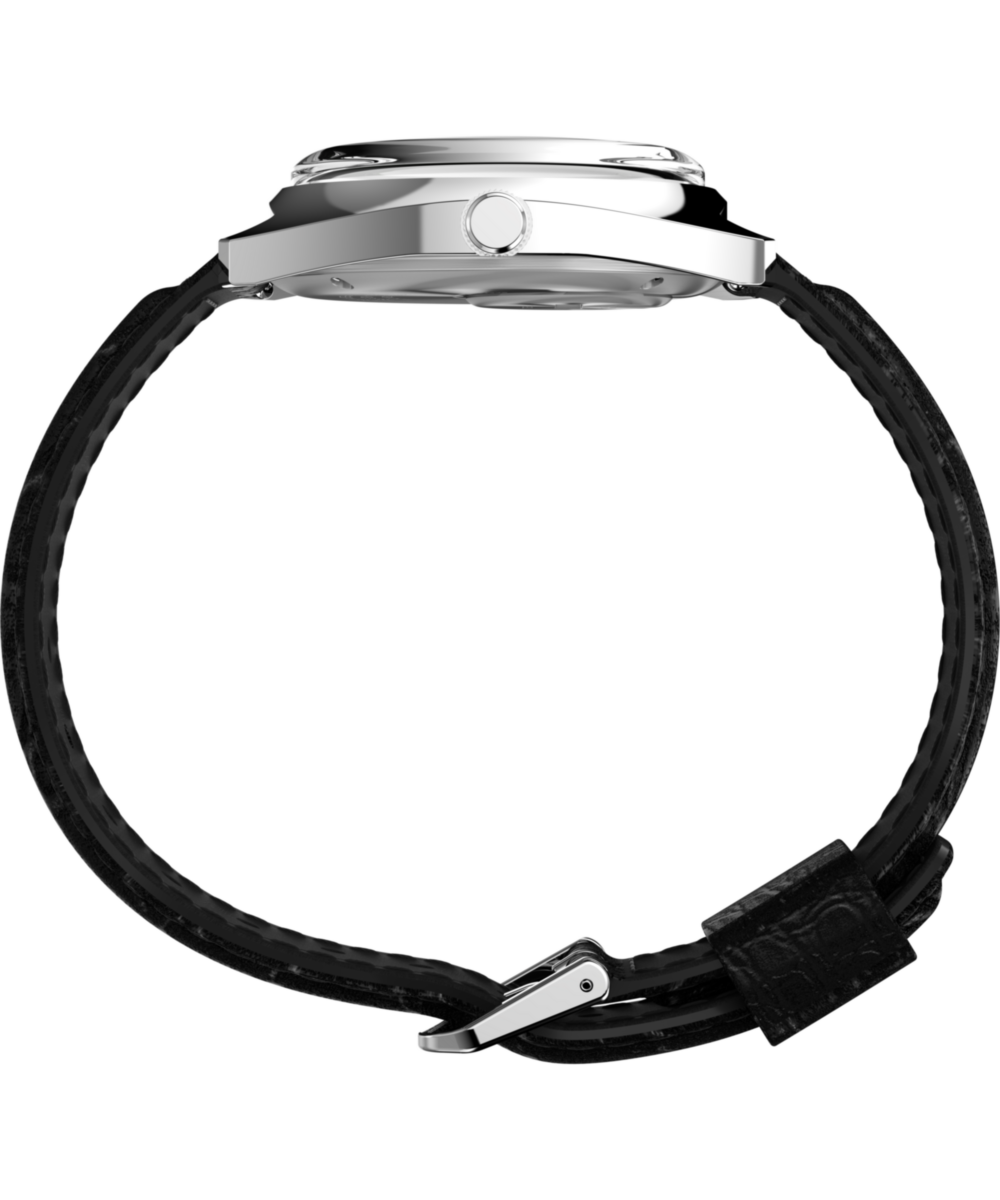 Q Timex 1978 Day/Date 37.5mm Leather Strap Watch