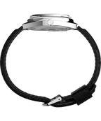 Q Timex 1978 Day/Date 37.5mm Leather Strap Watch