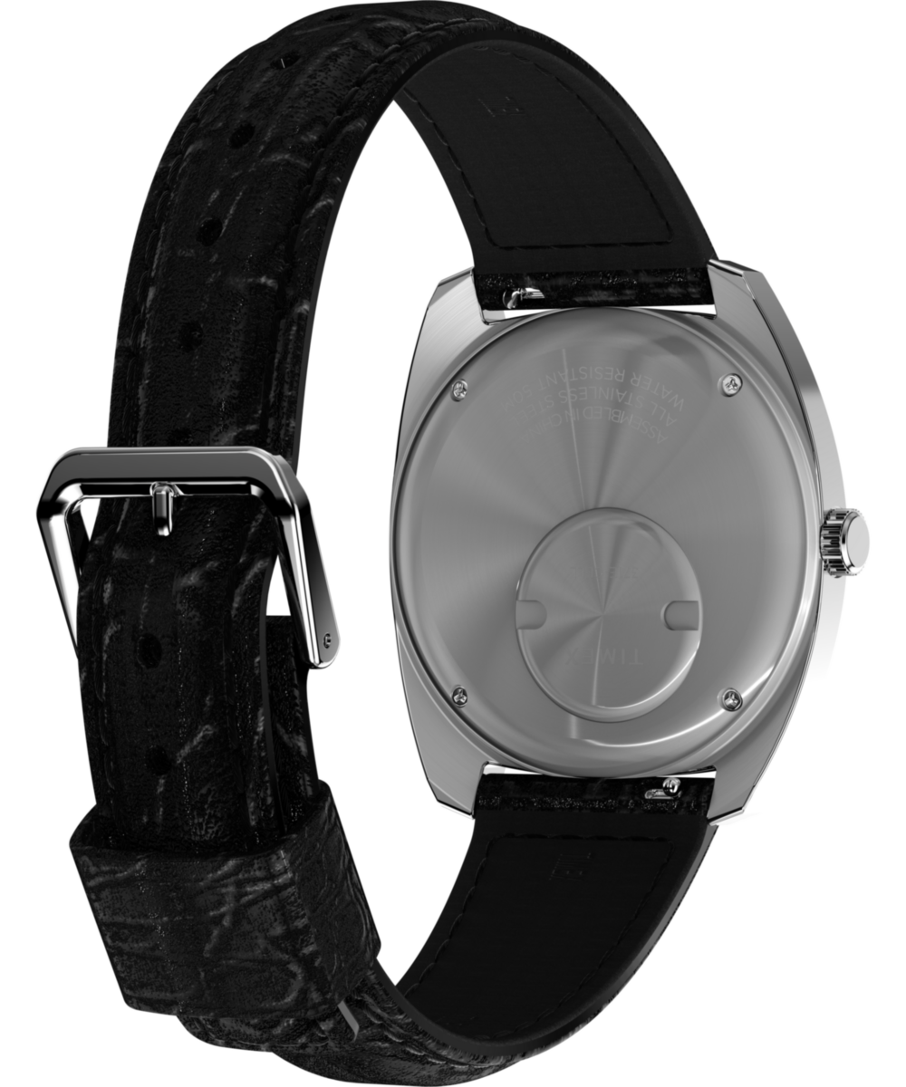 Q Timex 1978 Day/Date 37.5mm Leather Strap Watch