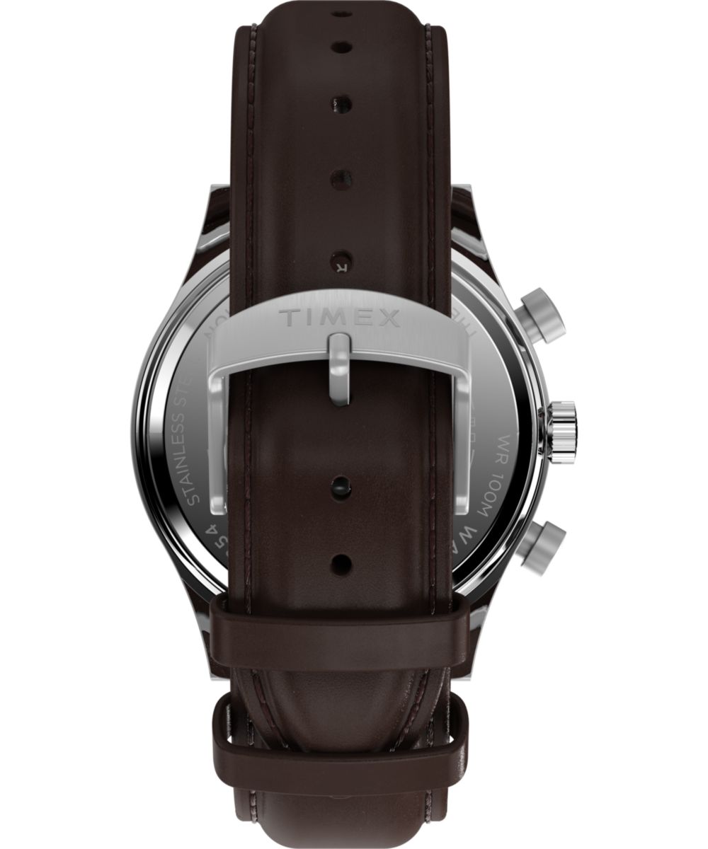 Waterbury Traditional Fly Back Chronograph 43mm Leather Strap Watch