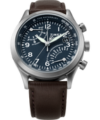 Waterbury Traditional Fly Back Chronograph 43mm Leather Strap Watch