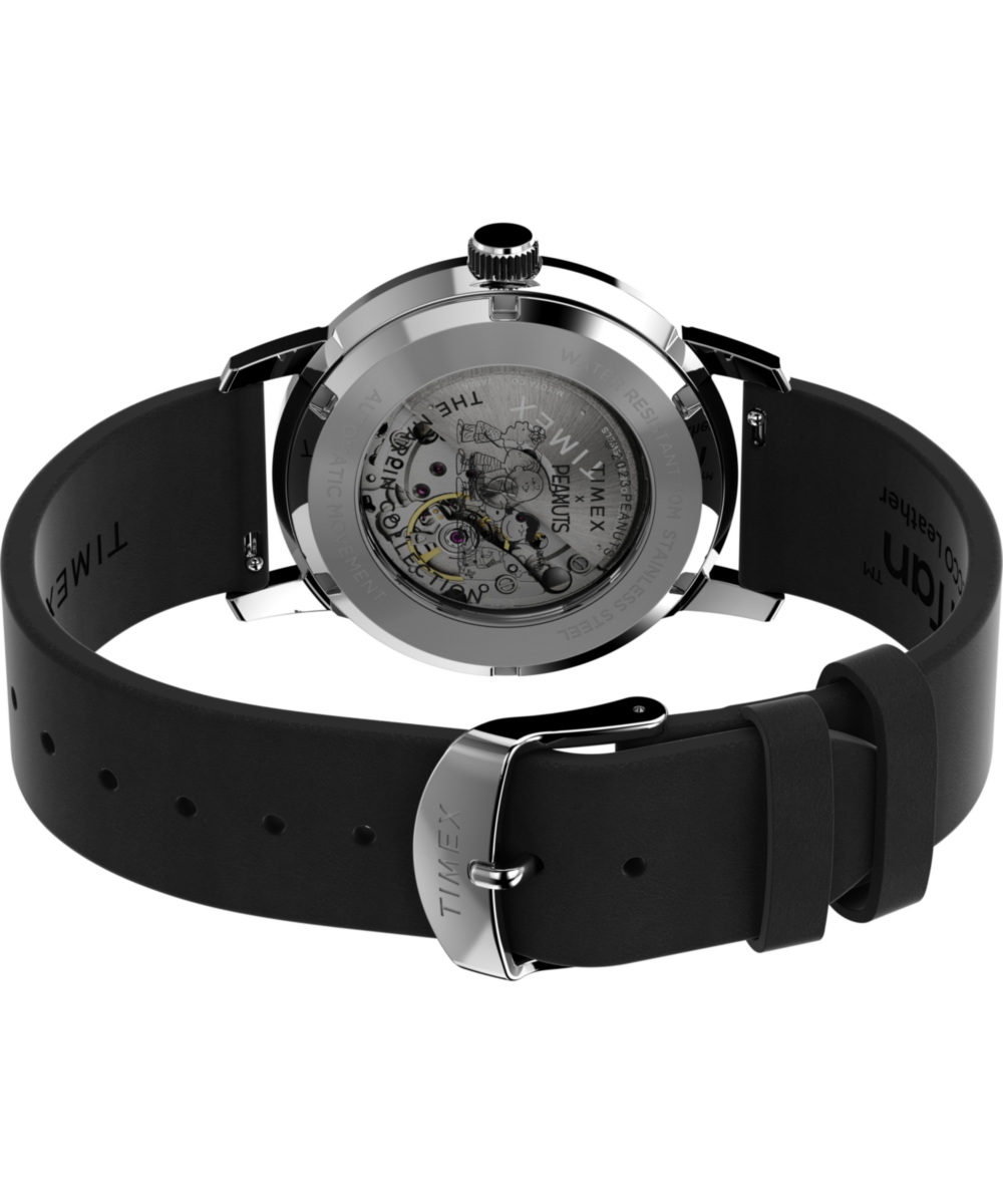 Timex Marlin® Automatic x Peanuts Snoopy Flying Ace 40mm Leather Strap Watch