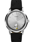 Timex x Peanuts Marlin® Automatic Saxophonist 40mm Leather Strap Watch