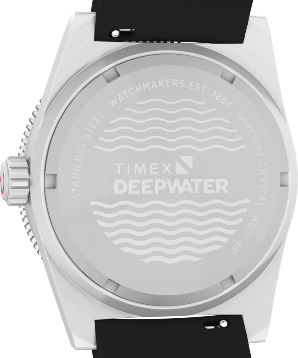 Deepwater Reef 200 GMT 41mm Synthetic Rubber Strap Watch