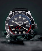 Deepwater Reef 200 GMT 41mm Synthetic Rubber Strap Watch