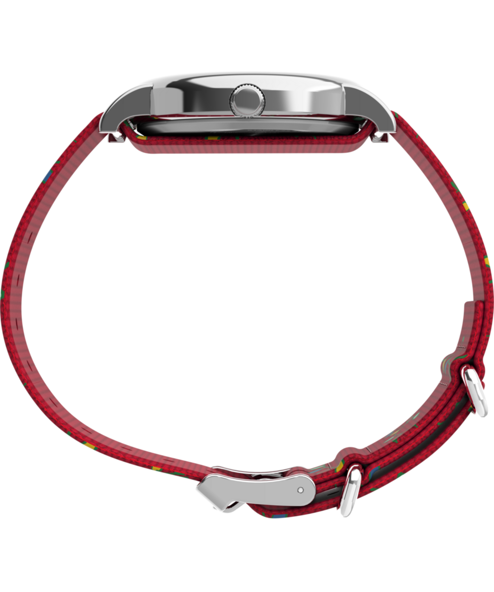 Timex x Peanuts Weekender Holiday 38mm Fabric Strap Watch