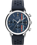 Marlin® Chronograph Tachymeter 40mm Leather Strap Watch