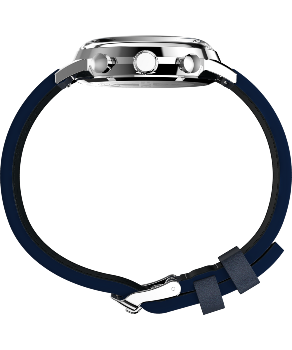 Marlin® Chronograph Tachymeter 40mm Leather Strap Watch