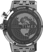 Marlin® Moon Phase Multifunction 40mm Stainless Steel Bracelet Watch