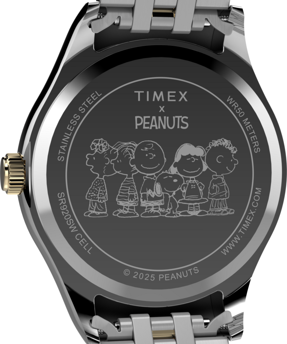 Timex x Peanuts® Timex Legacy Bowtie 34mm Stainless Steel Bracelet Watch