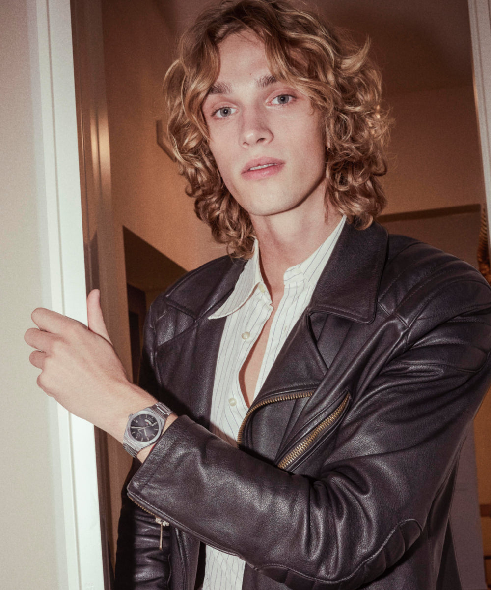 Q Timex® Continental GMT 39mm Stainless Steel Bracelet Watch