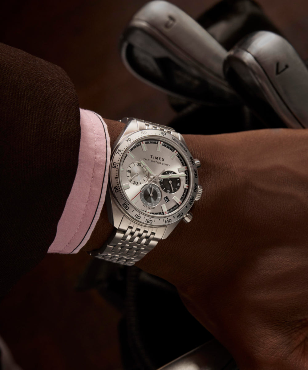 Waterbury Traditional Chronograph 41mm Stainless Steel Bracelet Watch 