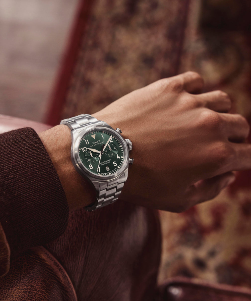 Waterbury Ace Chronograph 41mm Stainless Steel Bracelet Watch