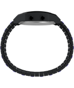 Timex x Wednesday T80 36mm Stainless Steel Black and Purple Expansion Band Watch