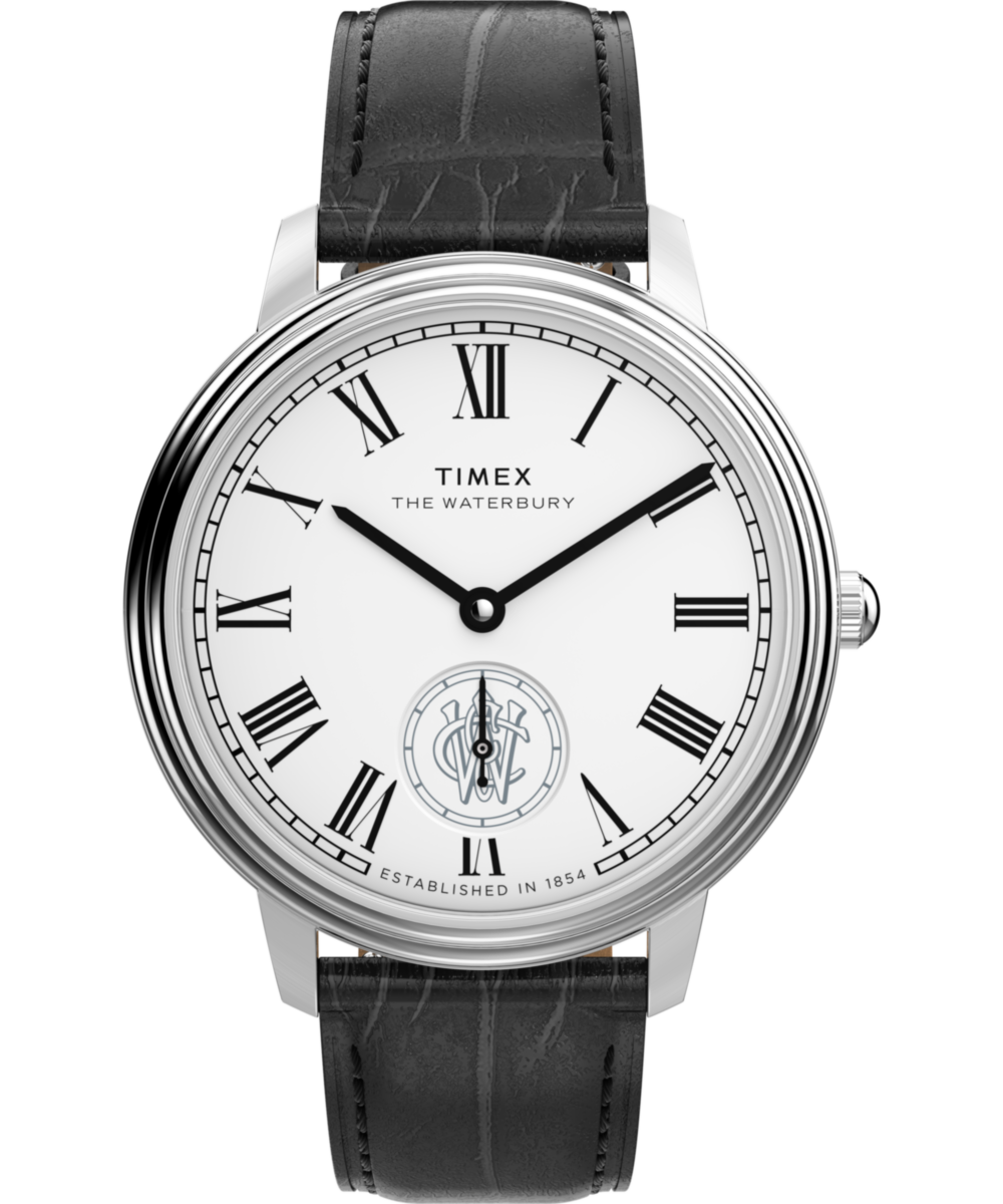 Waterbury Metropolitan Sub-Second 39mm Leather Strap Watch 