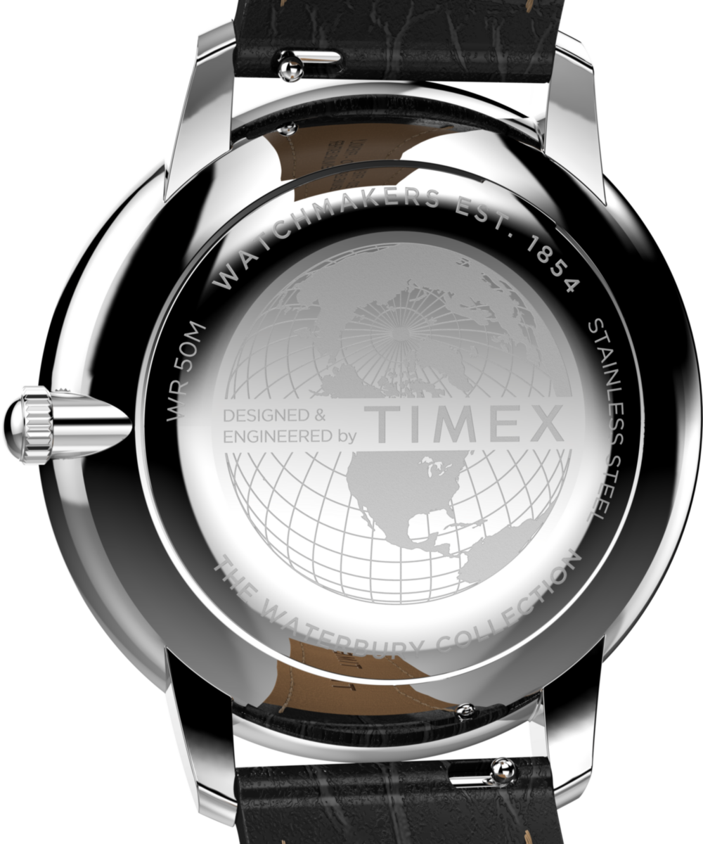 Waterbury Metropolitan Sub-Second 39mm Leather Strap Watch 