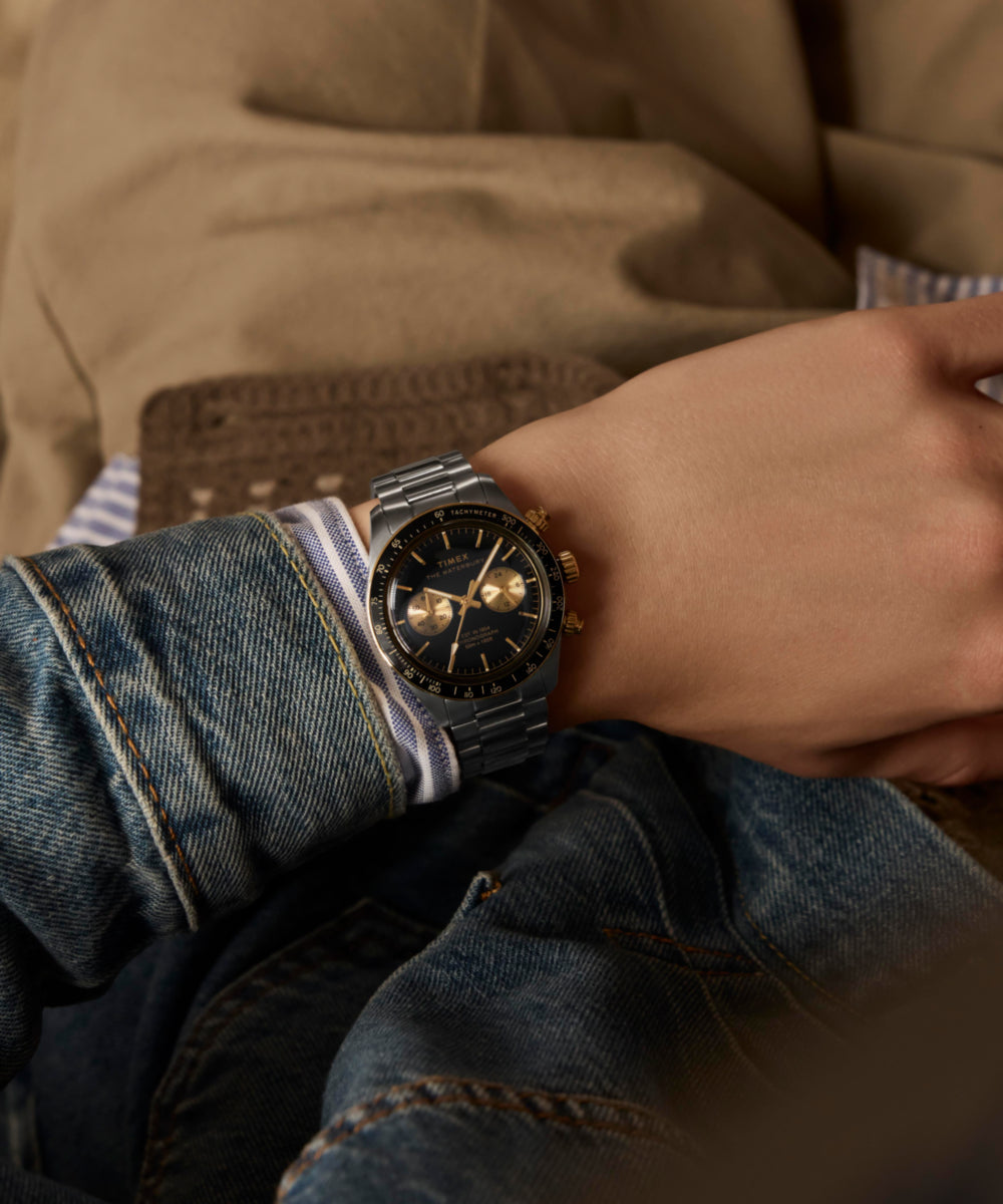 Waterbury Heritage Chronograph 39mm Stainless Steel Bracelet Watch  