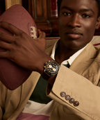 Waterbury Heritage Chronograph 39mm Leather Strap Watch 