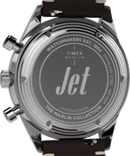 Marlin® Jet Quartz Chronograph 40mm Leather Strap Watch