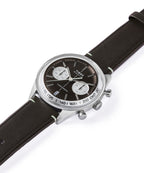 Marlin® Jet Quartz Chronograph 40mm Leather Strap Watch