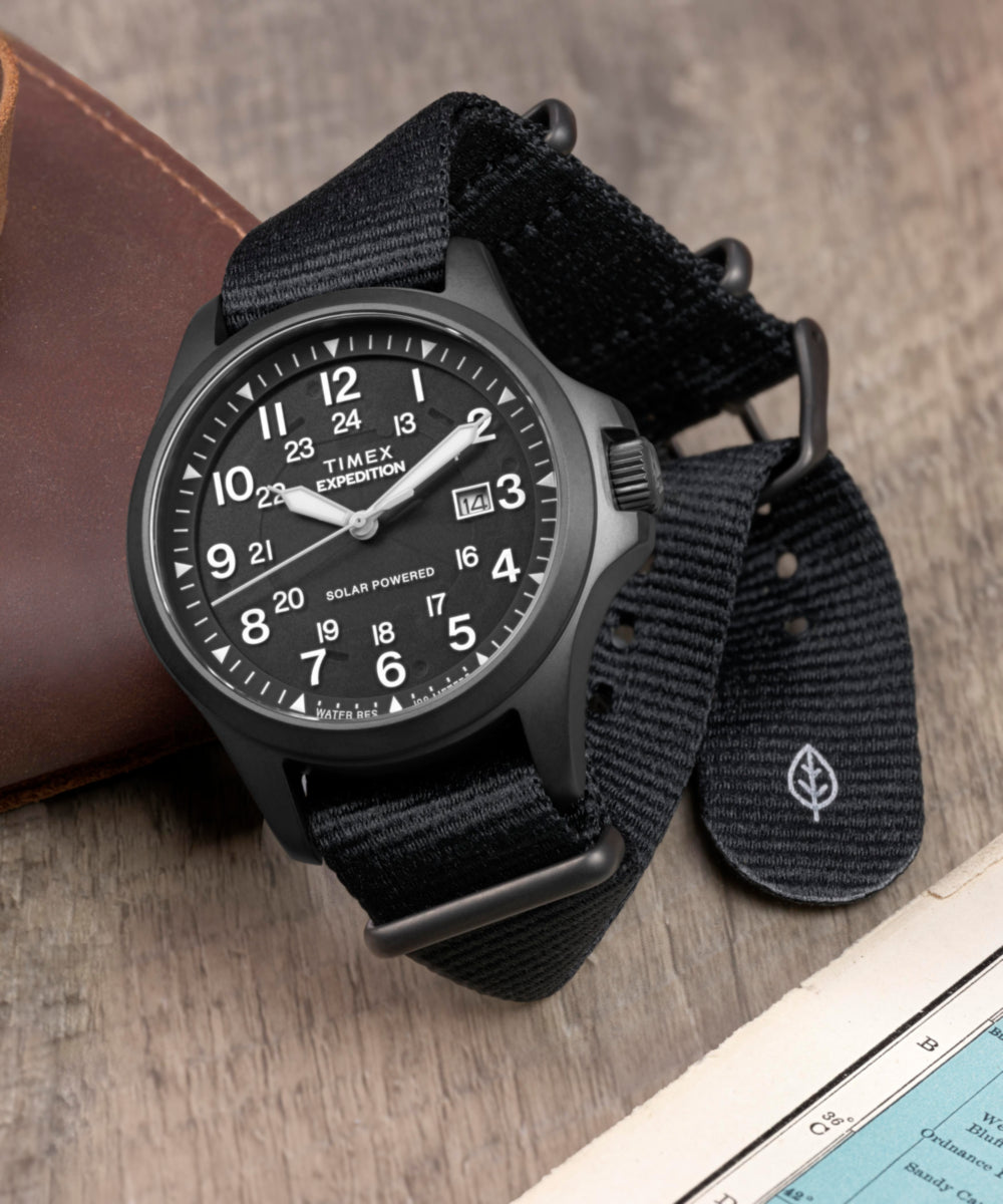 Expedition® Field Post Solar 41mm Eco-Conscious Fabric Strap Watch