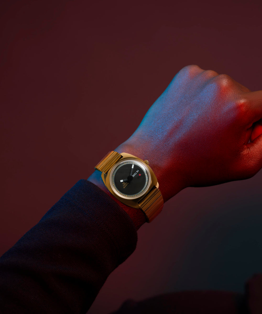 Q Timex® 1975 Enigma 37mm Stainless Steel Bracelet Watch