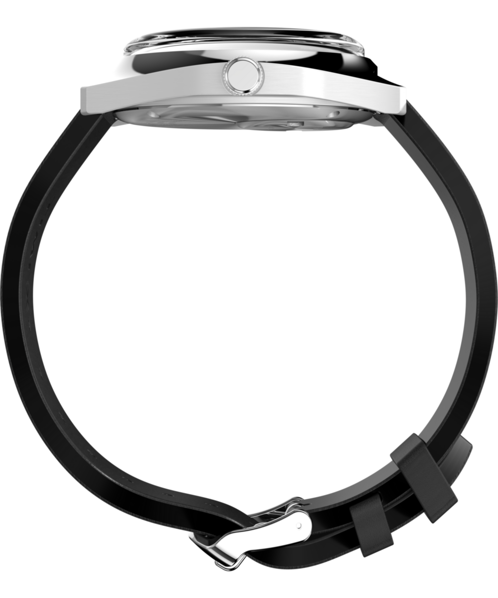 Q Timex® 1975 Enigma 37mm Leather Strap Watch