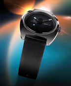 Q Timex® 1975 Enigma 37mm Leather Strap Watch