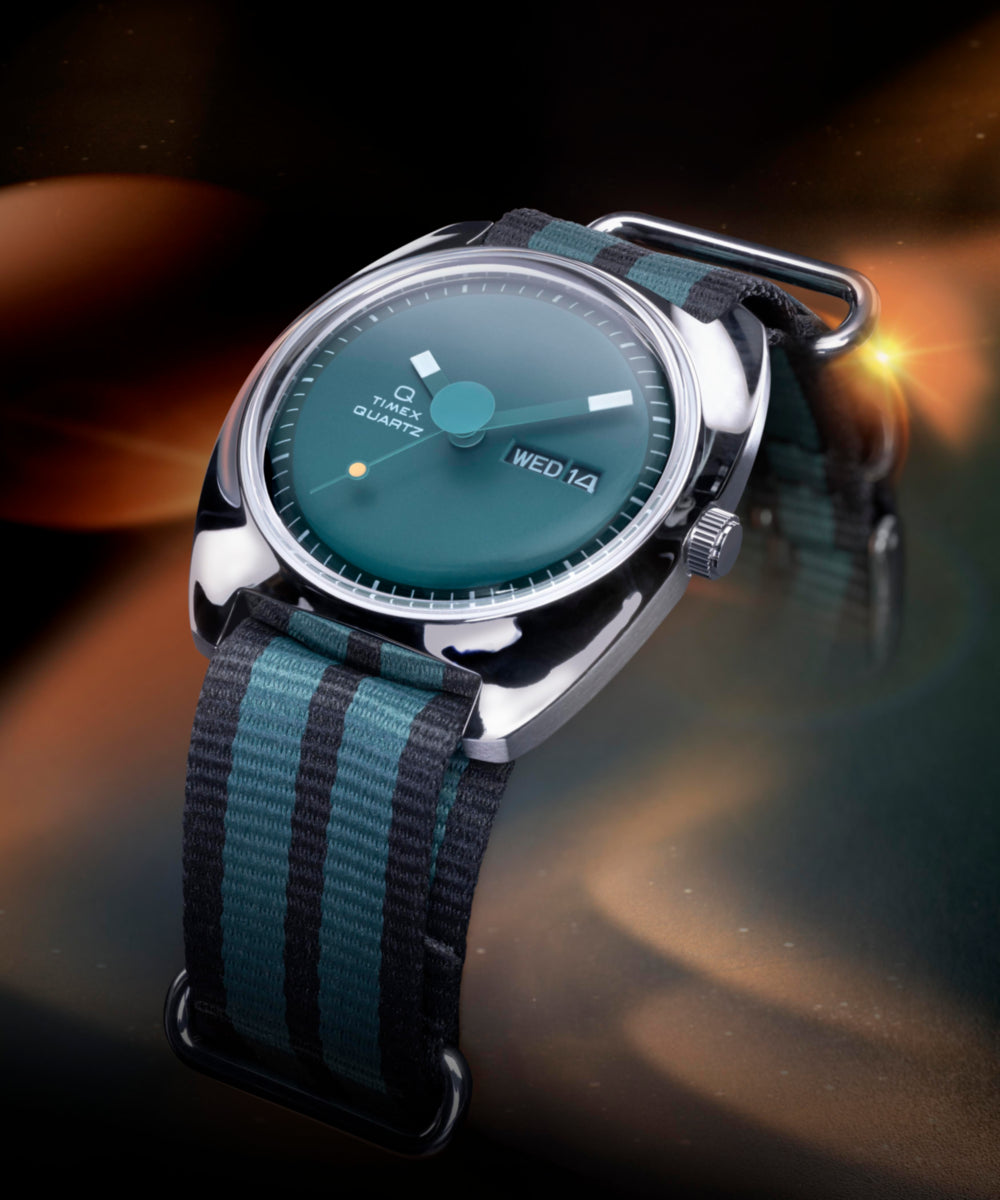 Q Timex® 1975 Enigma 37mm Fabric Strap Watch